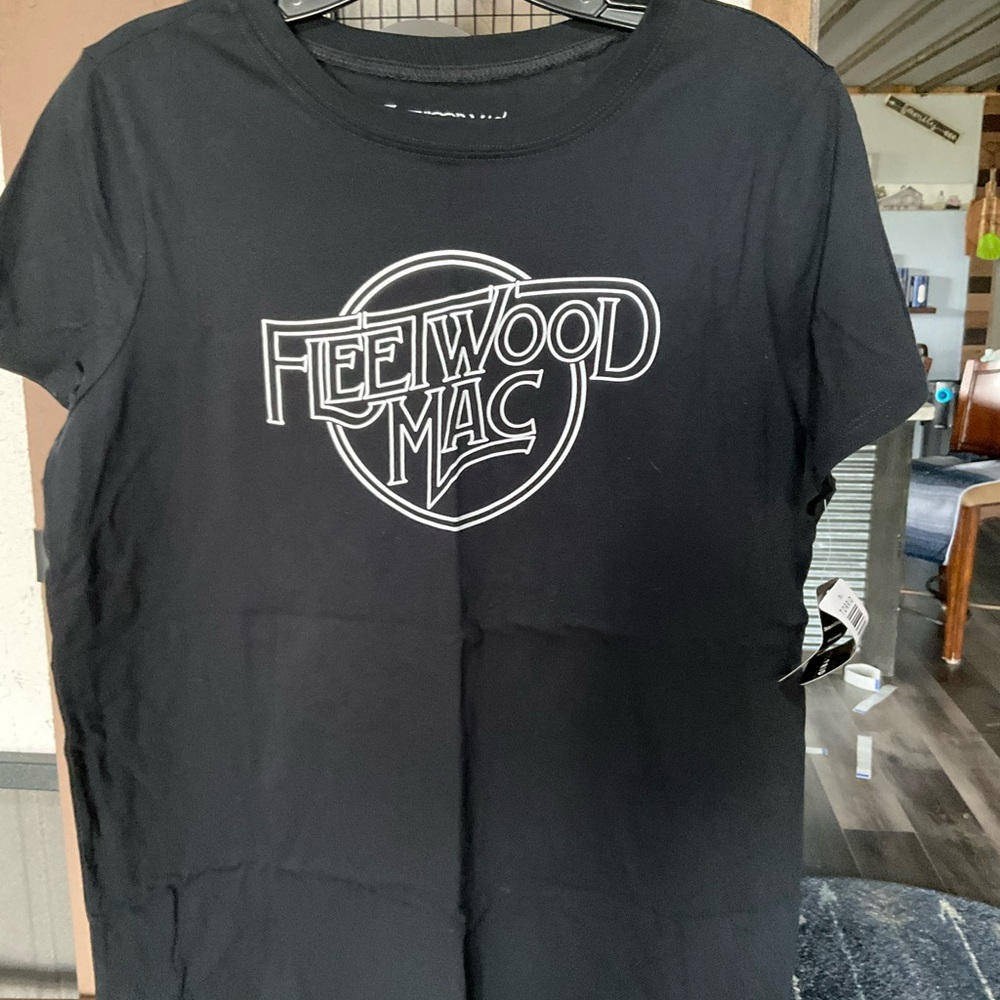 adidas Black Short Sleeve Tee with White 'Feelwood Mac' Logo